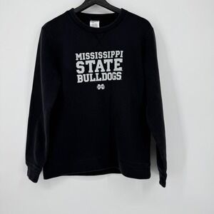 Adidas Mississippi State Bulldogs Crewneck‎ Sweatshirt Kids Youth XL Black